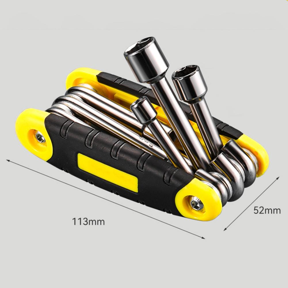 5-12mm Wrench Set Folding Socket Wrench Automobile Repair Tool Comfortable To Hold Compact And Lightweight Design