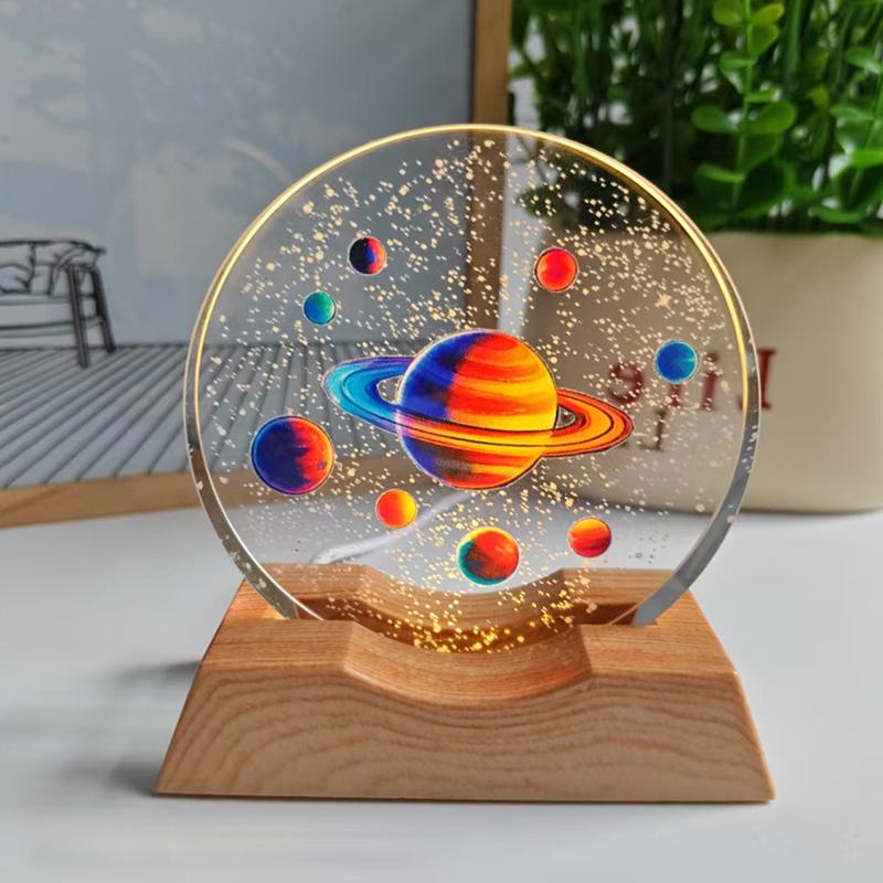 Rüya Gibi Yıldızlı Gökyüzü Gece Lambası Yatak Odası Işığı Ortam Işığı Doğum Günü Hediyesi 3D Gece Lambası