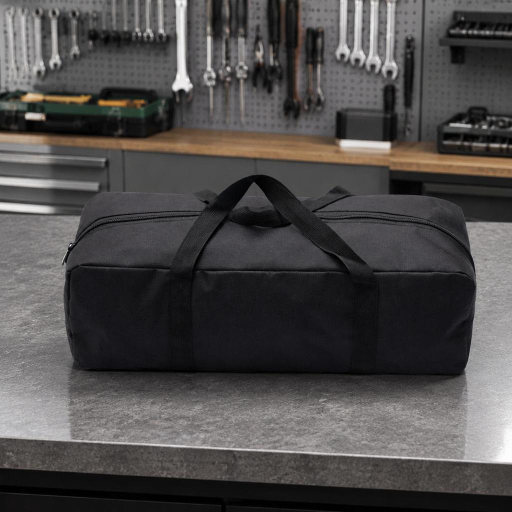 Zippered Storage Bag with Carry Handles Multipurpose Oxford Material