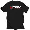 y2k short sleeves t shirt Casual T Shirts Fubu Logo Printed Graphic Fashion Round Neck 100%Cotton Tops Black Size S-4XL