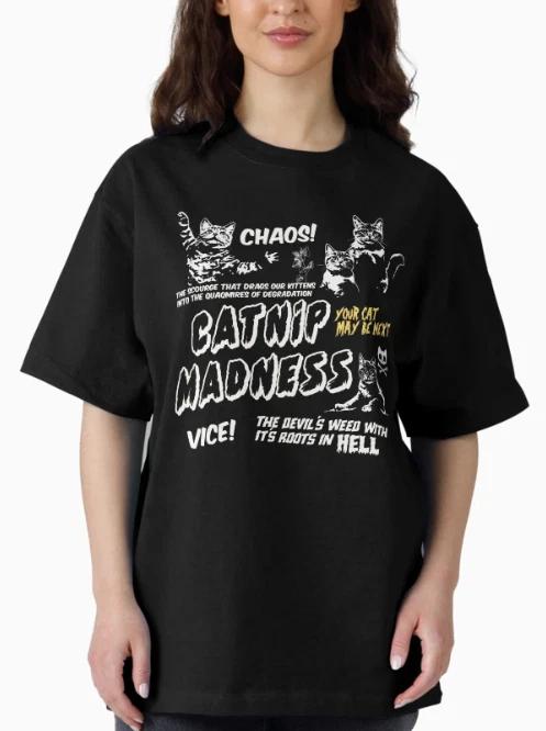 Catnip Madness Black T- Shirt