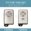 4/5 Buttons Keyless Keychain Protector For Toyota Previa Estima Isis Alphard Vellfire Noah Voxy Fashion Tpu Car Key Case Cover