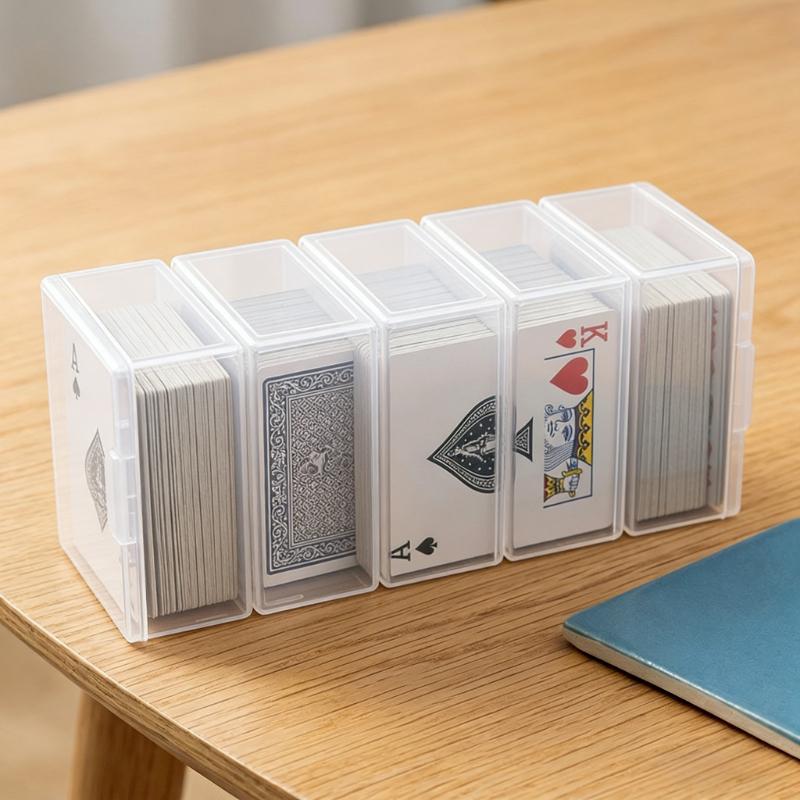 5PC Desktop Plastic Storage Drawer Box for Trading Game Cards Business Cards Credit Cards Poker Cards Collectible Display Holder