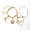 Geometry Multilayer Necklace Golden Cowboy Cowgirl Choker Metal Collarbone Chain  Holiday
