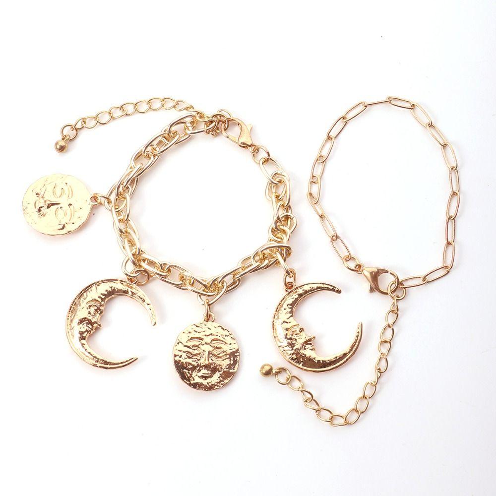 Geometry Multilayer Necklace Golden Cowboy Cowgirl Choker Metal Collarbone Chain  Holiday