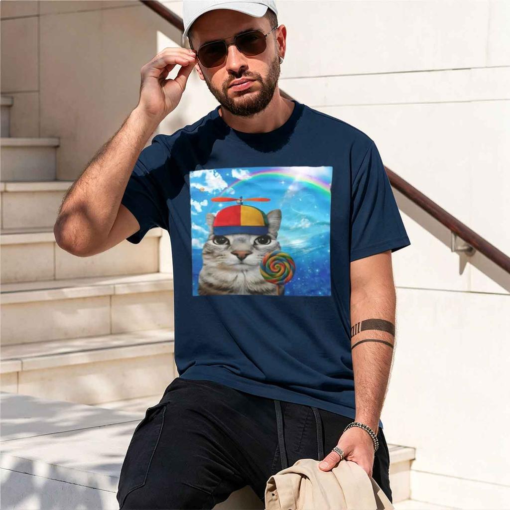 Happy Eamcore Tshirt Funny Rot Tee Silly Kitten Humor Tshirt Casual Short Sve Round Ne S 2026 New Model Shortsleeve Crewneck T