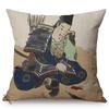 Vintage Tradition Ink Painting Design Concise Sofa Pillow Case Japans Abstract Art Room Harmony Decorative Cushion Cover