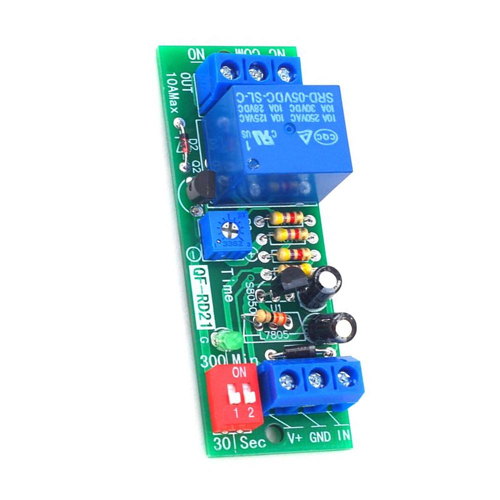 5V 12V 24V Power-Off Delay Disconnect Relay Module Power-Off Delay Module Delay Circuit Anti-Restart for Auto Close When Timeout Relays 5