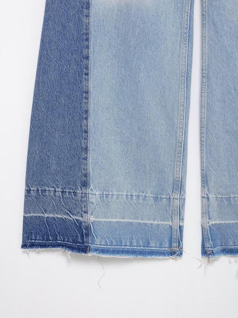 TAOP&ZA Damen Frühling/Sommer High Waist Patchwork Wide Leg Jeans 6164075