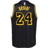 Nike NBA City Edition Los Angeles Lakers Kobe 8 & 24 Mamba Memorial Kids Tops Black 3Z2B7BYXP23-LAKKB