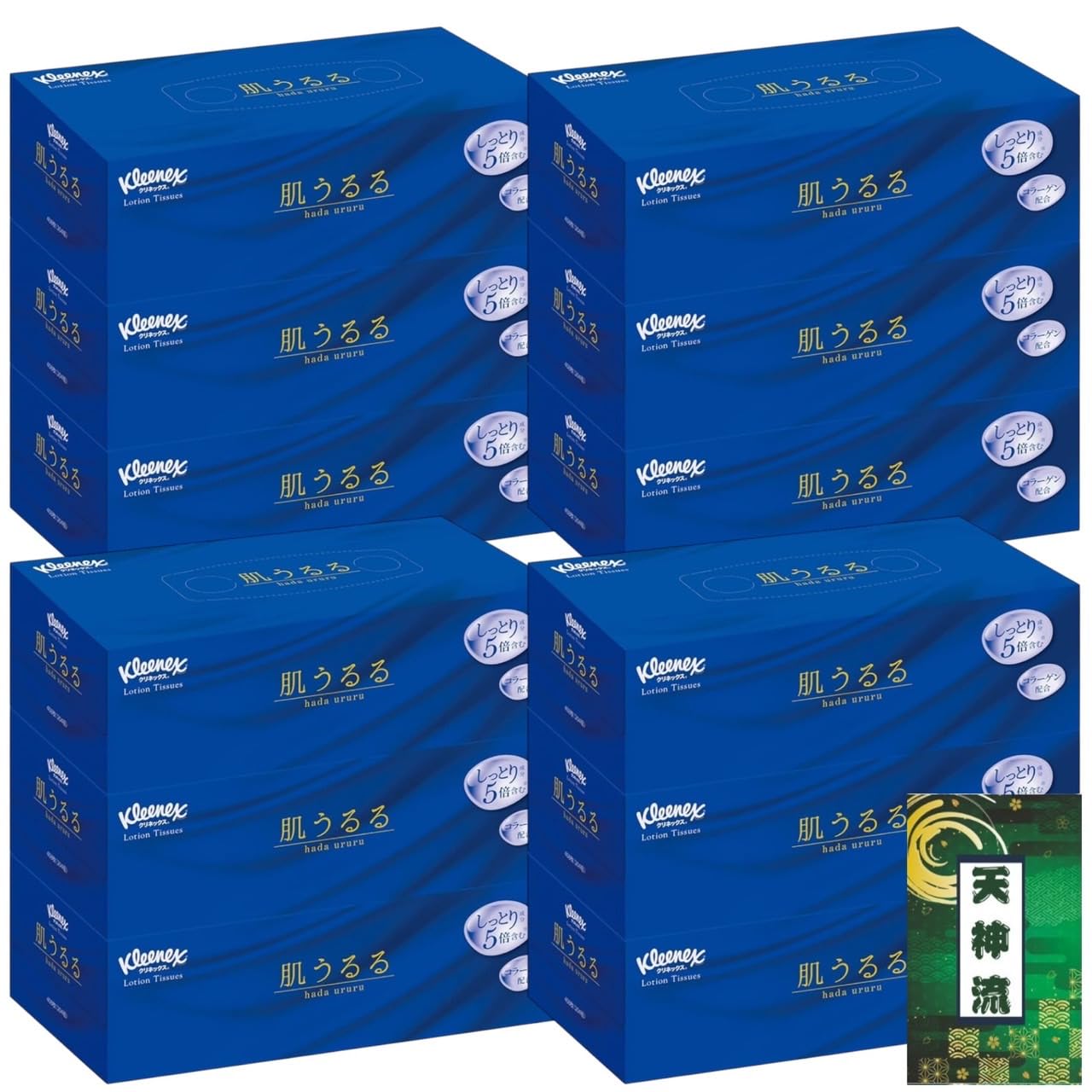 

Kleenex Салфетки с лосьоном для кожи Ururu 408 листов упаковка из 3 коробок 4 комплекта Включен лотерейный билет Tenjinryu (204 пары) +