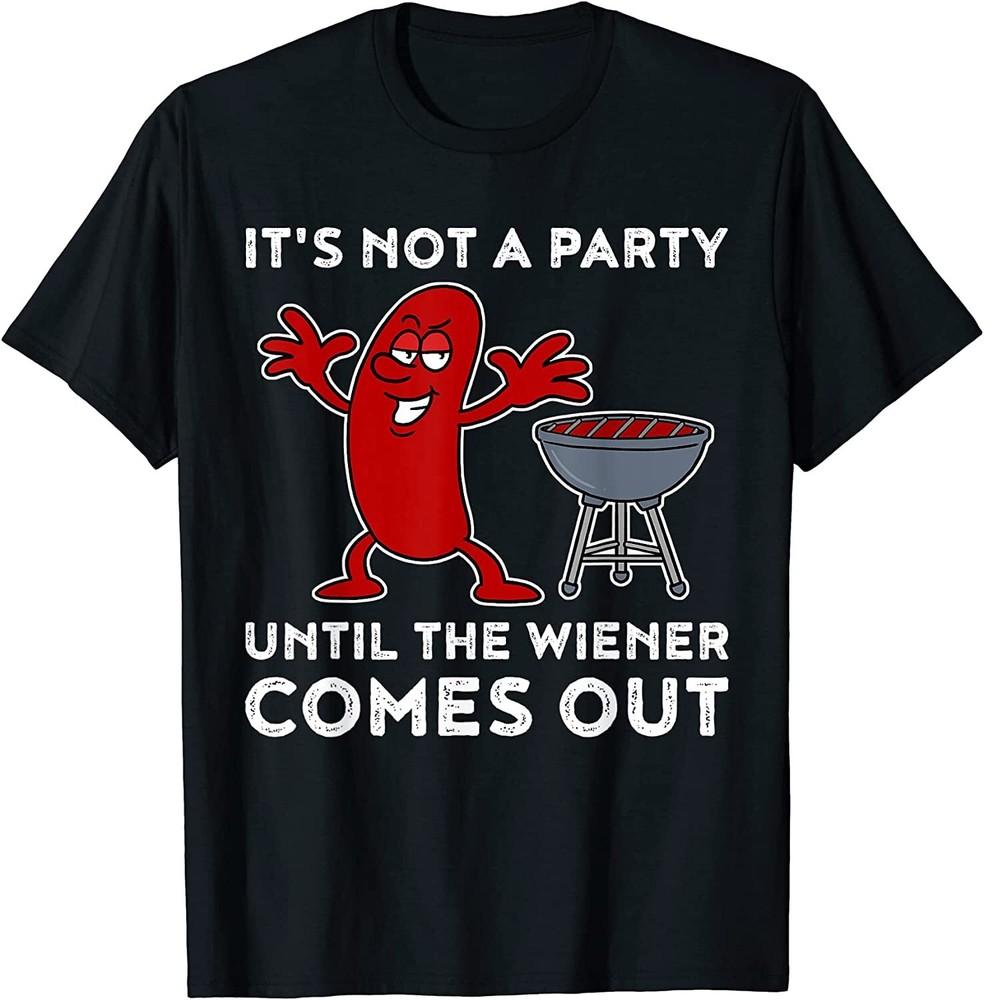 Funny Wiener Grill BBQ Party T-shirt