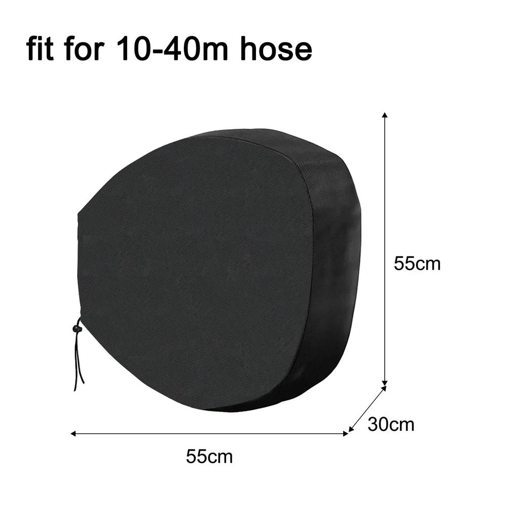 Wall Mount Retractable Hose Reel Cover with Oxford Fabric and Protective Urethane Coating for Outdoor Garden Use