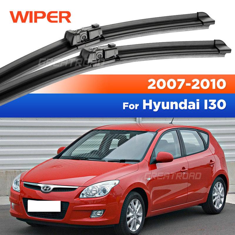 Für Hyundai I30 2007-2010 2008 2009 Scheibenwischer Frontscheibenwischerblätter Windschutzscheibe Windschutzscheibe Fensterwischer 24"+18"""