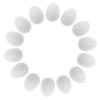 30Pcs Solid Plastic Parrot Eggs Artificial Fake Egg Substitutes for Nest Control Breeding Management Hatching Training Supplies