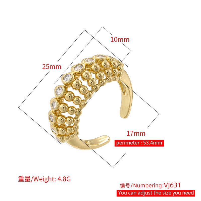New Hollow Spherical Bracelet with Niche Design, High-end Feel, Light Luxury, Versatile and Open Mouth Jewelry Set