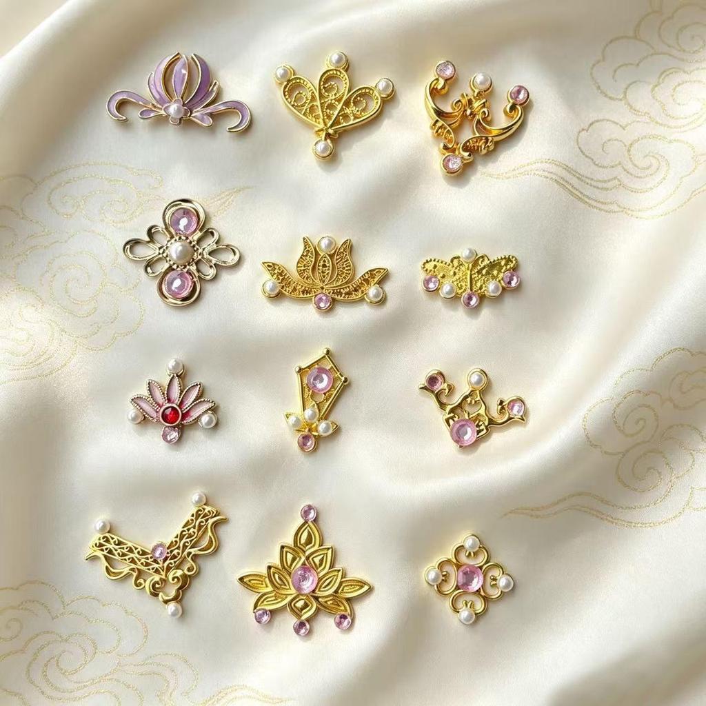 Ancient Style Flower Decorative Stickers - Multiple Designs Available
