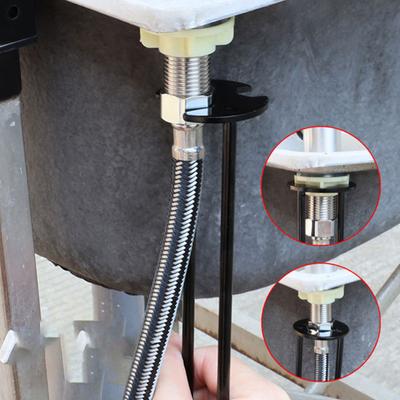 2 Stück Multifunktions-Spülbecken-Schlüssel 360-Grad-Drehung unter dem Spülbecken Wasserhahn Installation Reparatur Küche Badezimmer Schlüssel Klempnerwerkzeug