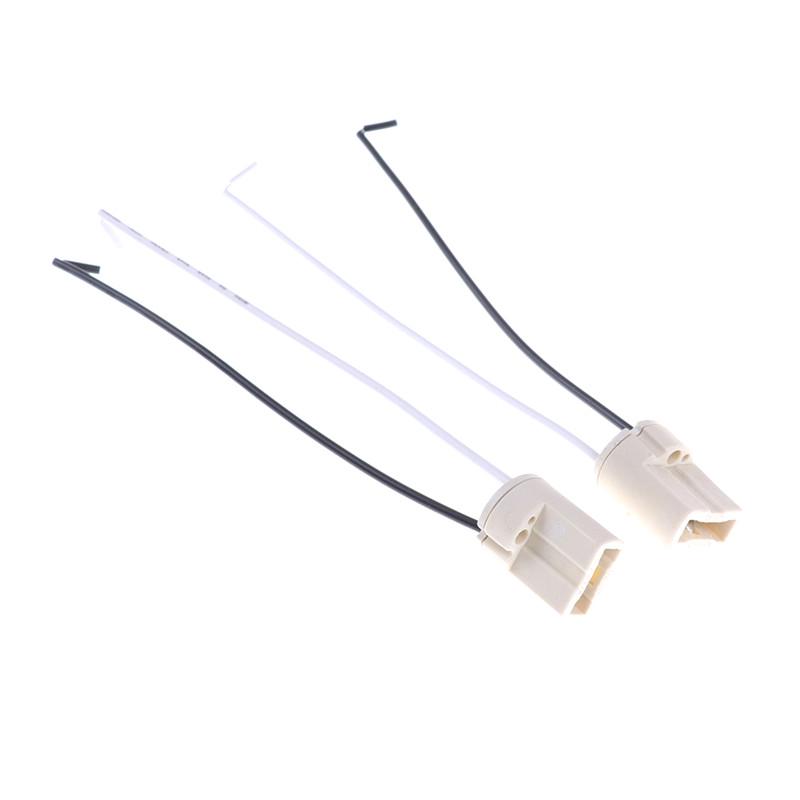 5Pcs Portable Led Light Lamp Bulb Holder Base Supplies General G9 Socket Cable Ceramic Connector