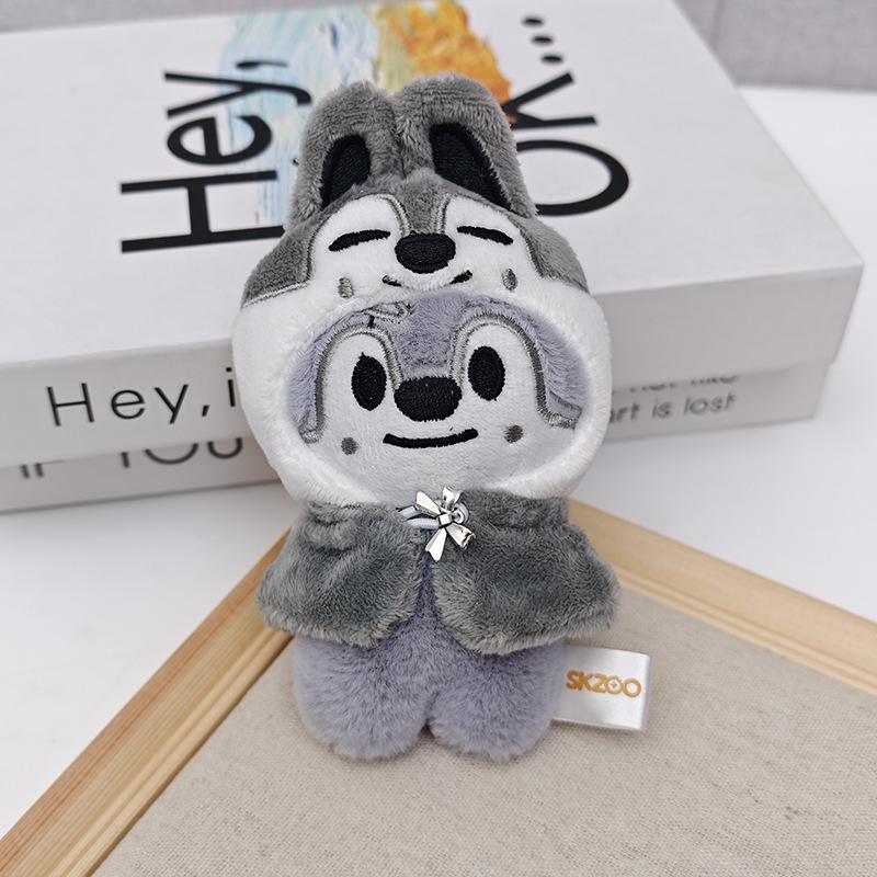 Detachable Cape Plush Doll Keychain Kids Keychain K-POP Wolfchan Leebit Children's Toy Fan Gift Decoration Pendant