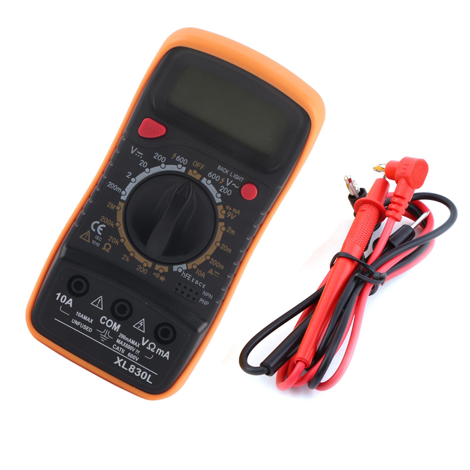 

Digital LCD Multimeter ACDC Voltmeter Resistance Current Volt Ohm Tester Meter