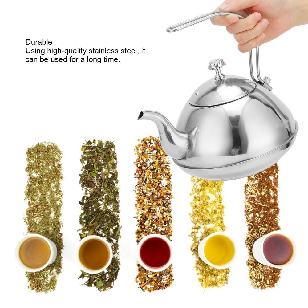 Thickened Design Tea Kettle Large Capacity Stovetop Kettle Stainless Steel Teapot  For Loose Tea