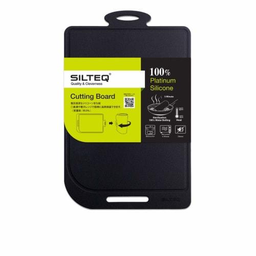 Kirei no Mikata Platinum Silicone Rollable Cutting Board, Boilable and Sterilizable, Large (Black)