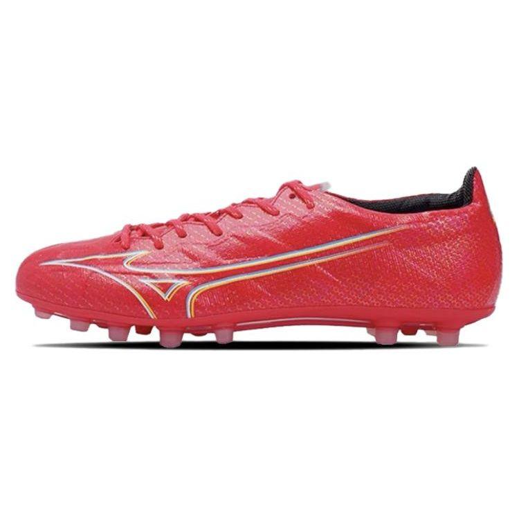 Mizuno Alpha Ag Artificial Turf Shock Absorbing Durable Soccer Shoes Men Soccer Shoes Red White P1GA236164