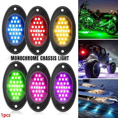 1Pcs Car Chassis Lights 24LED Single Color High Bright Multilcolor For Car Motorcycle Chassis Undergolw Decorative Ambient Lamps