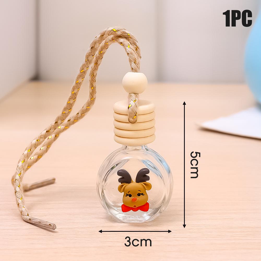 10ML Santa Claus Car Perfume Pendant Aromatherapy Christmas Gift Ornaments Glass Empty Bottle Perfume Refill Bottle Diffuser