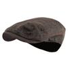 Men's Classic Herringbone Tweed Wool Blend Newsboy Ivy Hat