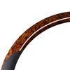 38cm Rattkåpa Fauxläder Kolfiber Svettabsorption Förhindra Halkning Rattsskydd Brun