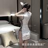 Sex Cheongsam Uniform Seduction Transparent Bed Flirting Hot Passion Sexy Suit