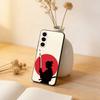 Japanese Bushido Samurai Phone Case Black Silicone Soft For Samsung Galaxy A73,A72,A71,A70,A53,A52,A51