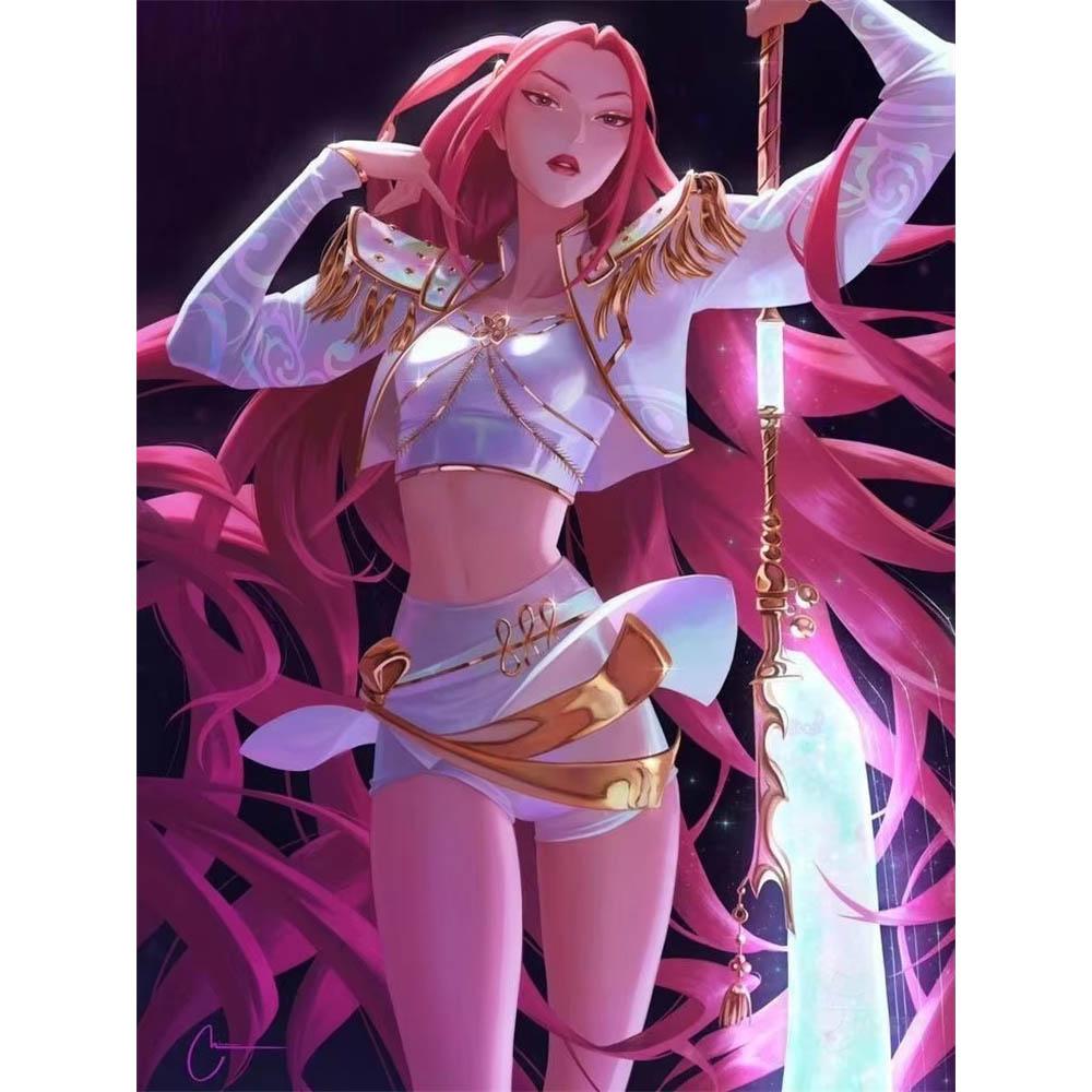Nuovo Film Pop KPop Demon Hunters Pittura Diamante 5D Fai da Te Rotonda Completa Decorazione Estetica per Soggiorno Camera da Letto Bar Regalo