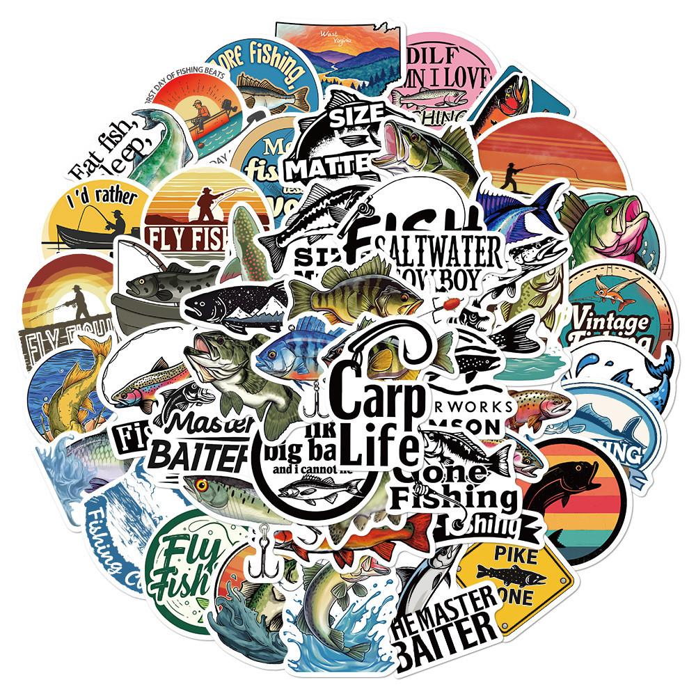 50PCS Outdoor Travel Fishing Diving Graffiti Stickers - Unique Decor for Luggage, Bikes & Skateboards AnimeWorlds Store