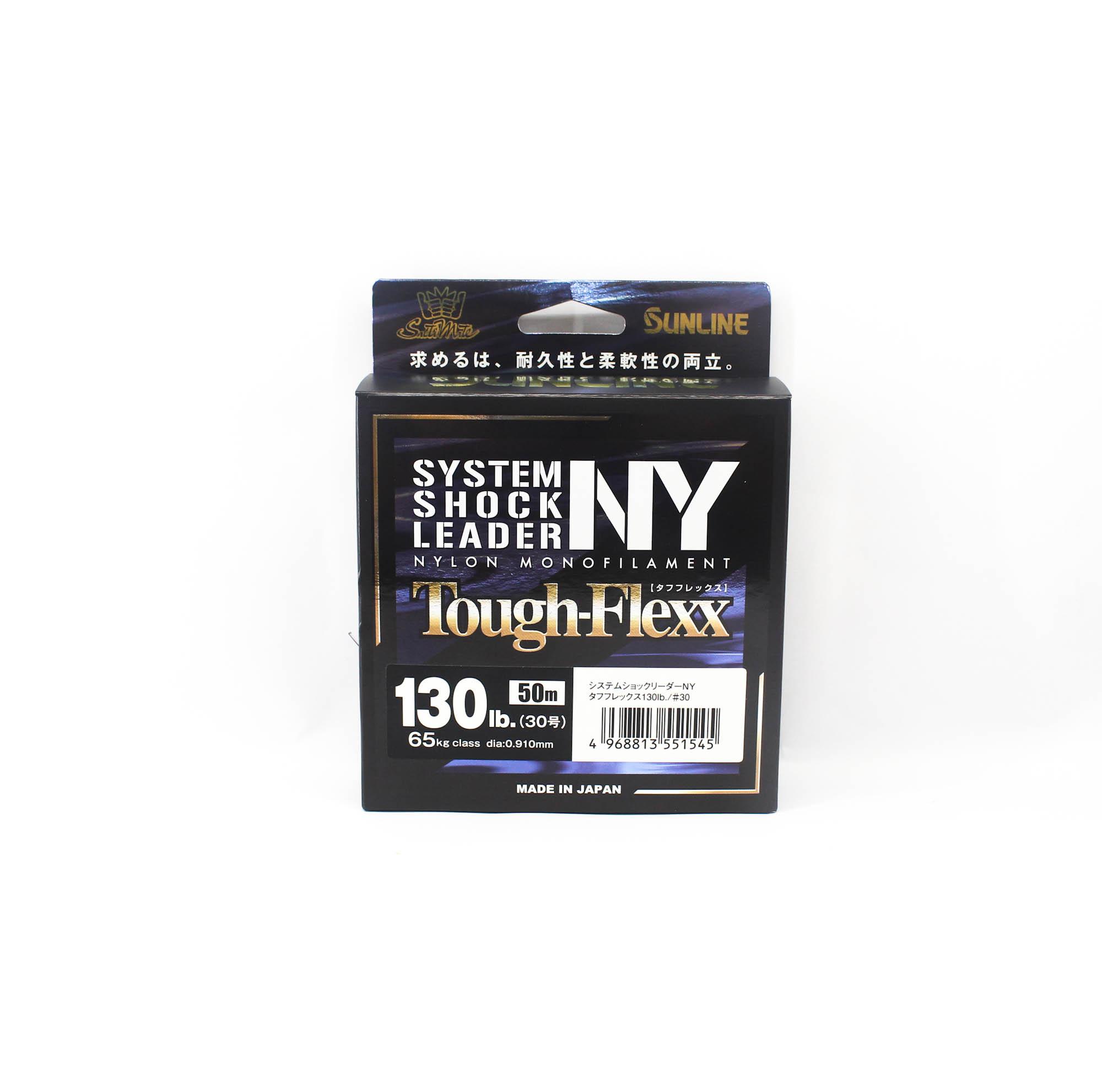 Sunline Нейлоновый Поводок NY System Shock Leader Tough Flexx 50м 130lb (1545 г.) чистый