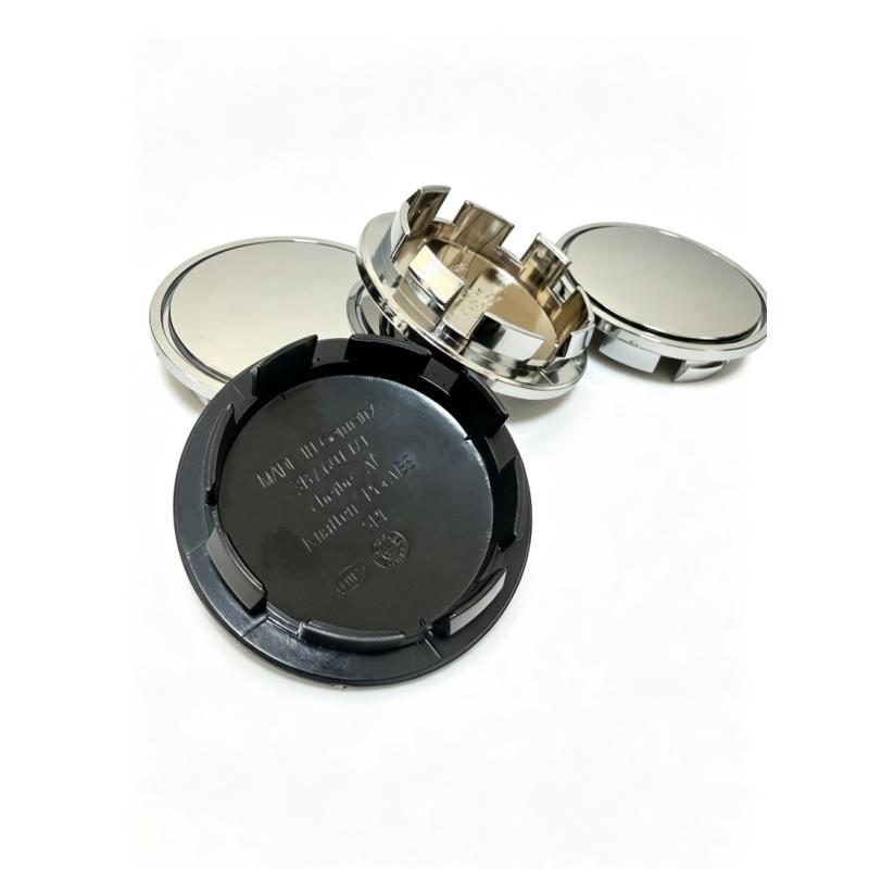 4 Pcs / Set No Logo Blank Base 65mm Black or Silver Wheel Center Caps For 6.5cm Hub Cover Car Styling Auto Exterior Accessories
