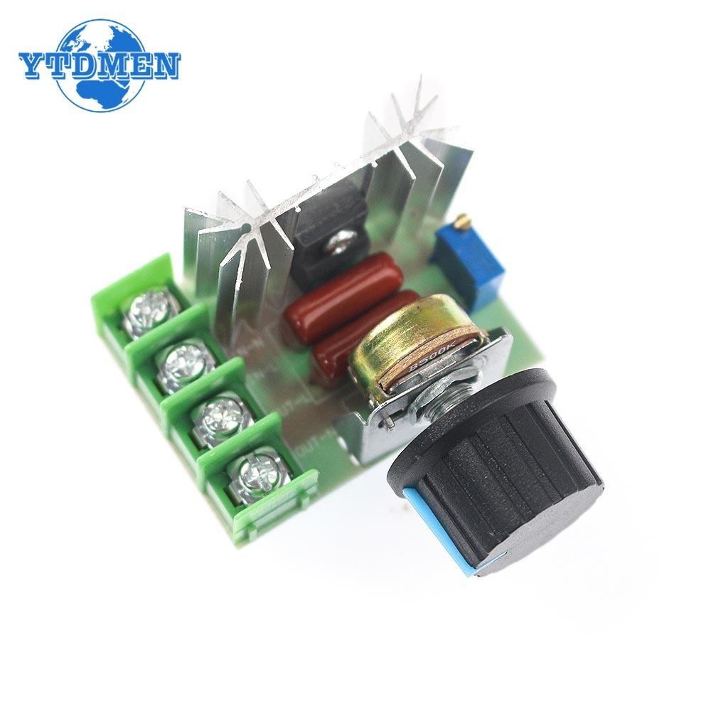 Voltage Regulator 2000 Watt AC 50V-220V Dimmer Motor Speed Controller Thermostat Hight Power Electronic Voltage Regulator Module
