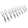 210PCS Copper Fishing Swivels Set 2# 4# 5# 6# 8# Rolling Barrel Swivel  Saltwater Fishing