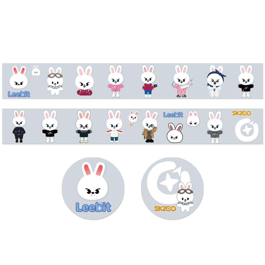 Stray Child Huang Xuanchen Animation Image And Paper Tape Skzoo Cute Hand Account Sticker Hand Account For Kids