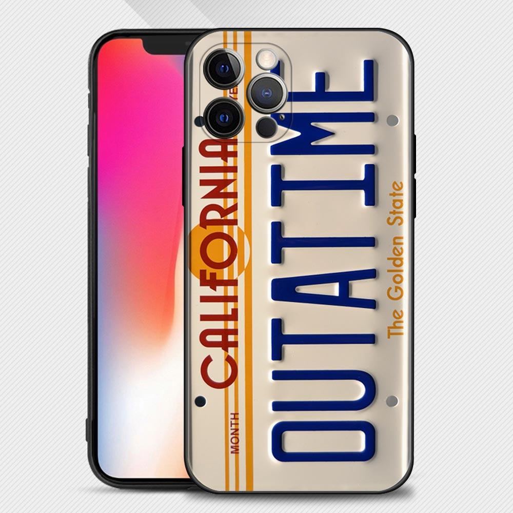 Retro Funny License Plate Number Car Case For Apple iPhone 15 14 13 12 11 Pro Mini XS Max XR X 7 8 Shell Capa