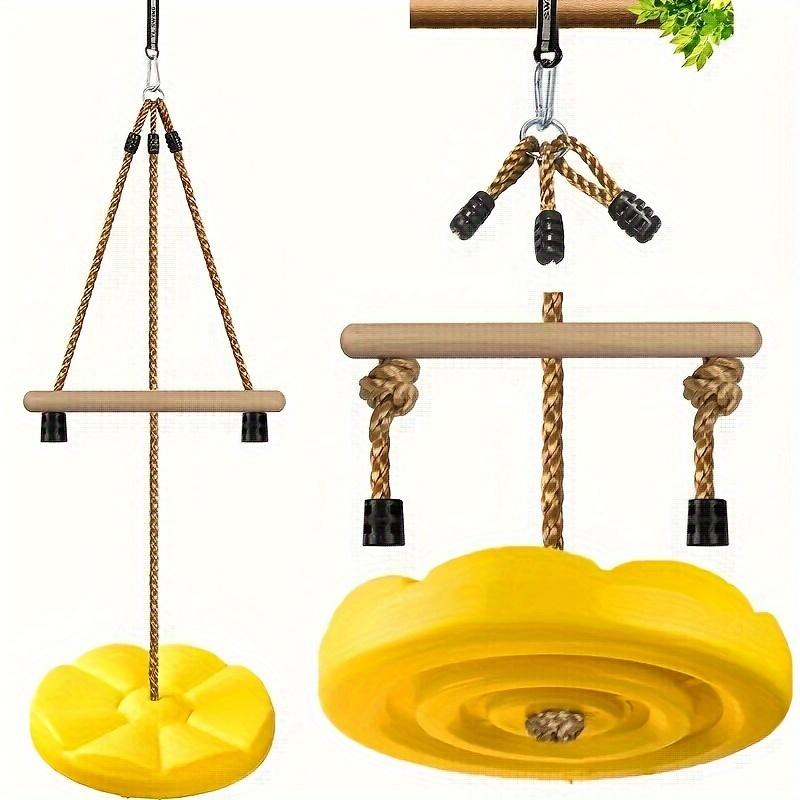 3in 1 Monkey Stem Petal Swing Sunflower Children's Swing Circular Swing Outdoor Indoor Plastic Circular Swing