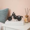 Motorcycle Gifts for Men Unique, Birthday Gifts for Men & Women Riders, Vintage Home Office Decor, Scrap Metal Motorcycle Art