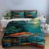 Sea Turtle and Coral. Bedding Sets Duvet Cover Sets Duvet Covers Pillowcases(1 * Duvet Cover 2 * Pillowcases, Without Duvet Insert)