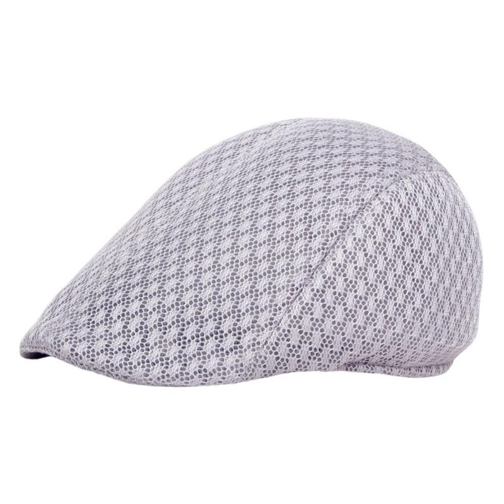 

Korean Style Children Forward Cap Hollow Sun Hat Casual Mesh Beret Daily светло-серый