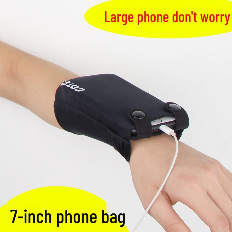 Mini kreslená taška na ruku: 7palcový držák na telefon, pouzdro na jógové karty a klíče, elastická přiléhavá náramenní taška pro venkovní sporty.