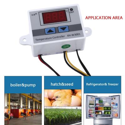 Controlador de temperatura XH-W3001 W3001, controlador de temperatura LED Digital, termómetro, controlador térmico, sonda de interruptor DC12/AC220V