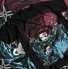 Tanjiro Demon Killer T-Shirt Kimetsu No Yaiba Anime Manga Summer New Men's and Women's Streetwear