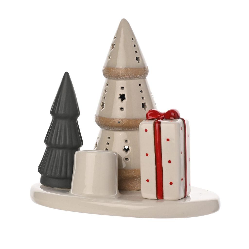 Christmas Candle Tray with LED Star